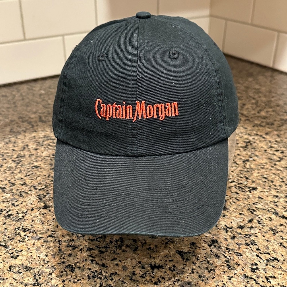 Captain Morgan Antigua Cap Strap Back Adjustable Black